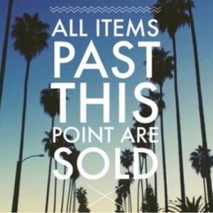 All items past here are sold